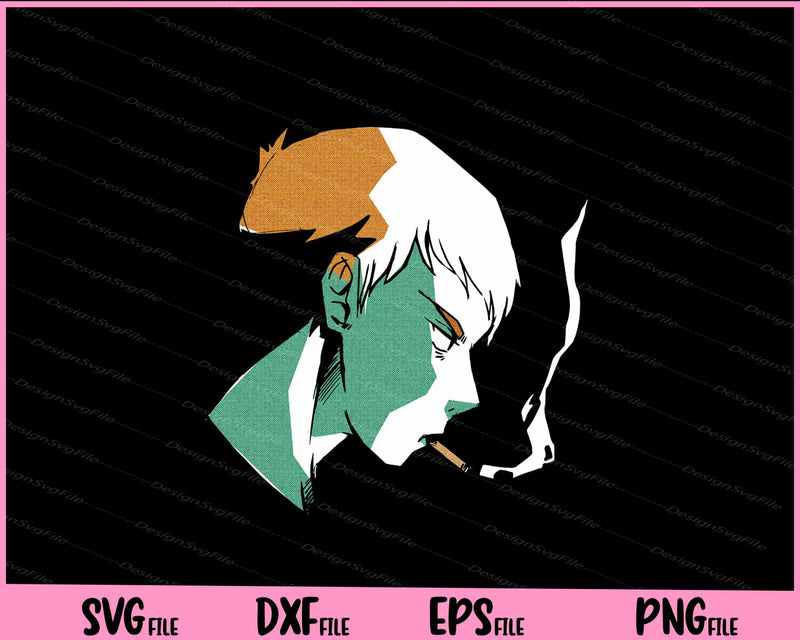 anime smoking boy funny Svg Cutting Printable Files  - Premium Cutting Files in SVG, PNG & EPS Formats - Premium SVG Cutting Files for Crafts