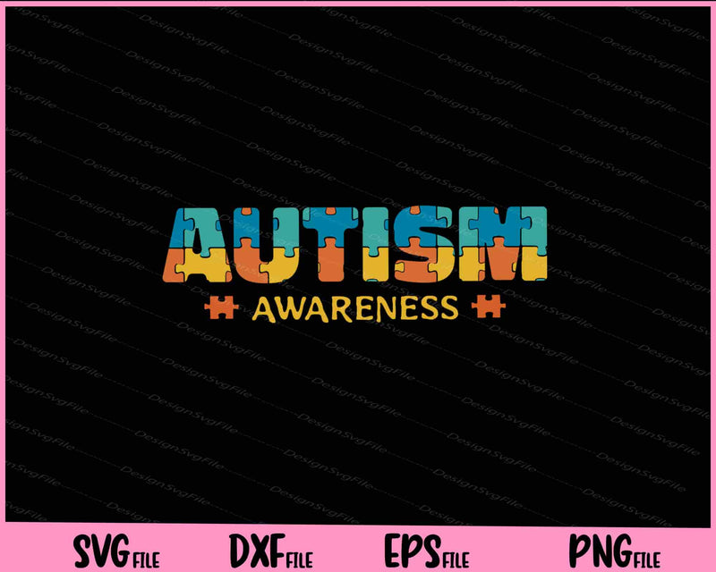 autism awareness puzzle  svg