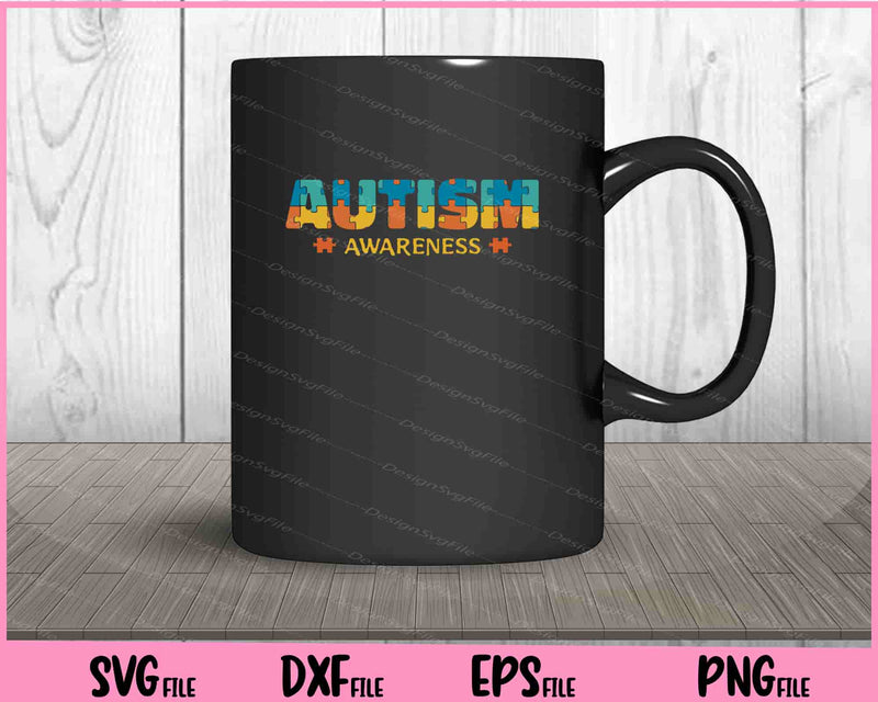 autism awareness puzzle  mug