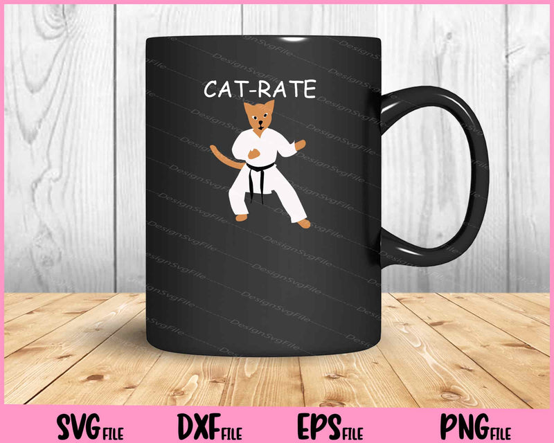 cat rate funny Karate Master mug