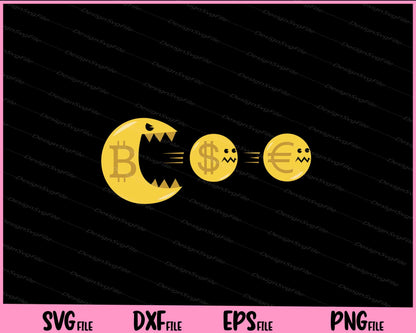 cryptocurrency monster funny Svg Cutting Printable Files  - Premium Cutting Files in SVG, PNG & EPS Formats - Premium SVG Cutting Files for Crafts