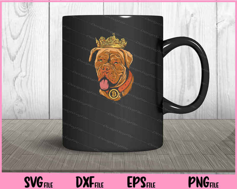 crypto dog king funny Svg Cutting Printable Files  - Premium Cutting Files in SVG, PNG & EPS Formats - Premium SVG Cutting Files for Crafts