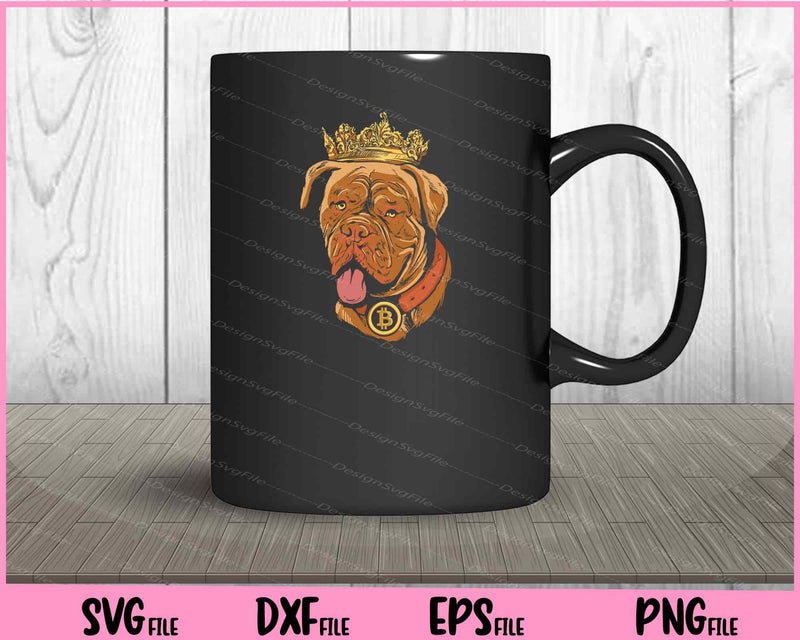 crypto dog king funny mug