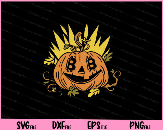 crypto pumpkin Halloween Svg Cutting Printable Files  - Premium Cutting Files in SVG, PNG & EPS Formats - Premium SVG Cutting Files for Crafts