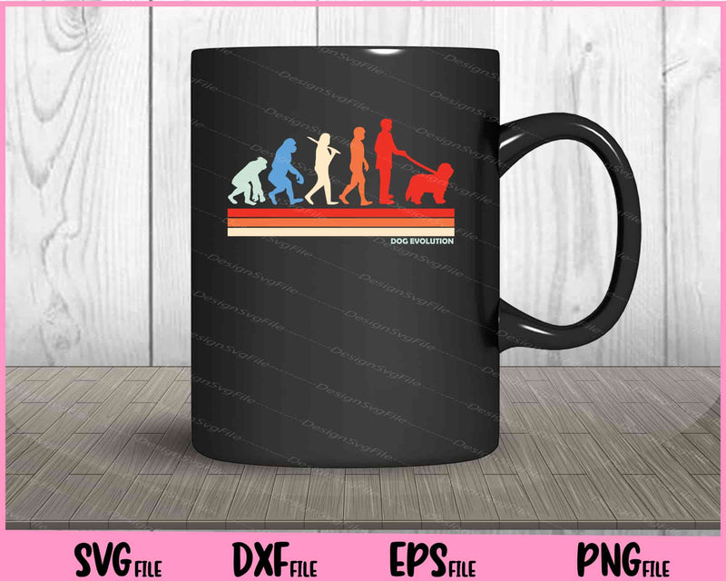 dog evolution Vintage mug
