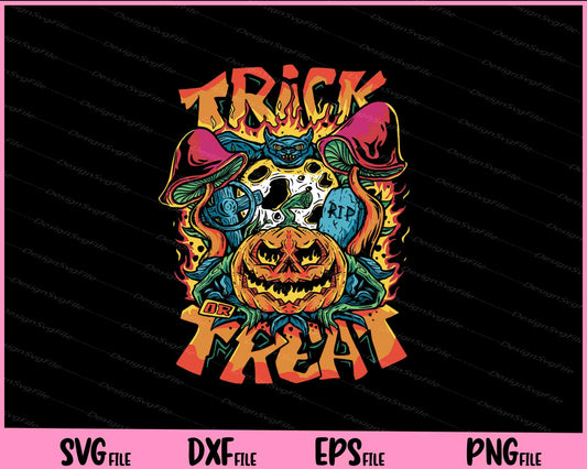 Halloween trick or treat Svg Cutting Printable Files  - Premium Cutting Files in SVG, PNG & EPS Formats - Premium SVG Cutting Files for Crafts