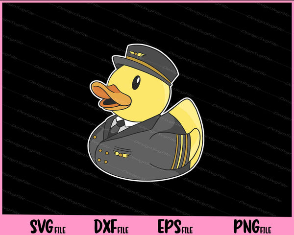pilot ruber duck funny svg