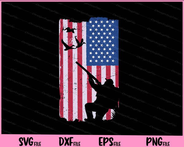 usa hunting flag svg