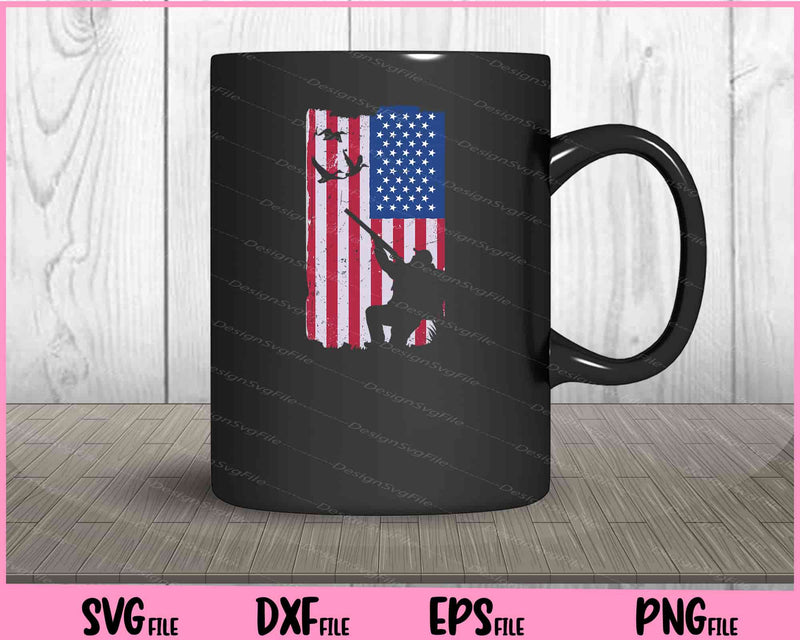 usa hunting flag mug